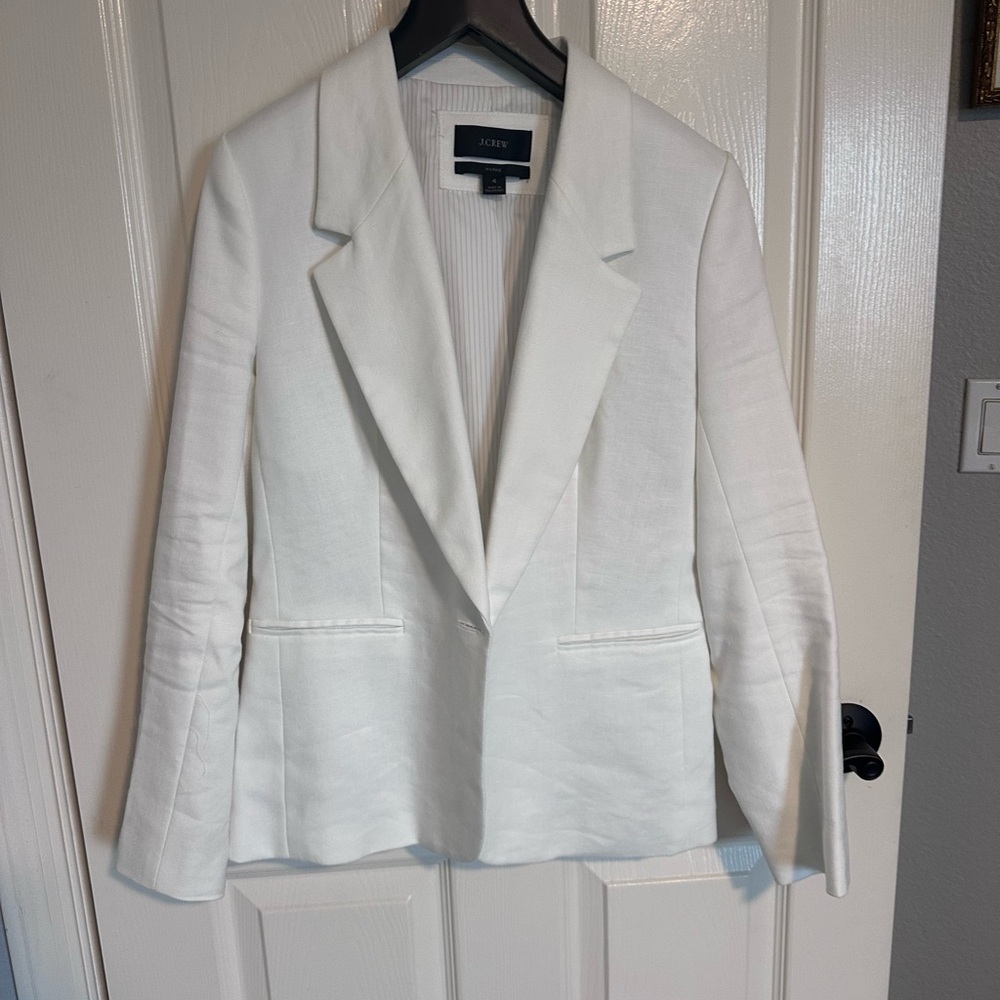 J crew linen blazer